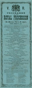 Programme de la procession royale à l