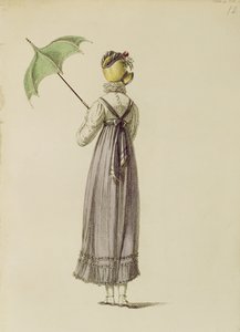 Robe de promenade, planche de mode de Ackermann