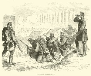Tirailleurs prussiens, février 1871