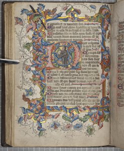 Psautier avec calendrier de Sarum, Fol 40 verso, c.1425-75