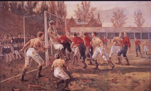 Écoliers jouant au football - English School