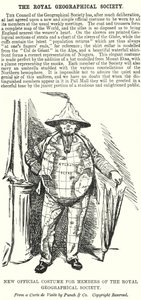 Nouveau Costume Officiel pour les Membres de la Société Royale de Géographie - English School