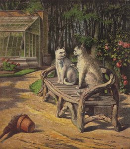 La vie londonienne de Pussy (chromolithographie)