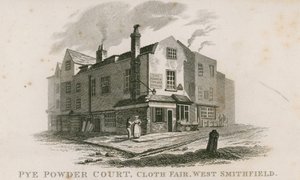 Pye Powder Court, Cloth Fair, West Smithfield, tenu à l