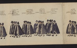 Procession funéraire de la reine Elizabeth I - English School