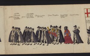 Procession funéraire de la reine Elizabeth I