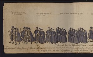Procession funéraire de la reine Elizabeth I (colorée)