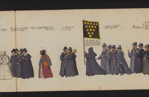 Procession funéraire de la reine Elizabeth I