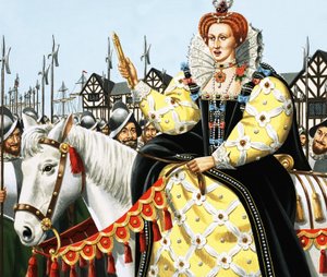 La reine Elizabeth prononçant son discours sur l