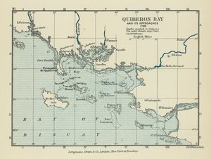 Baie de Quiberon et ses abords (lithographie couleur) - English School
