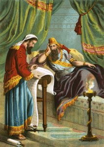 Lecture du livre des annales au roi Assuérus - English School