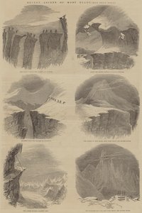Ascension récente du Mont Blanc (gravure)