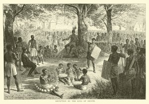 Réception par le Roi de Shinte - English School