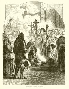 Réception de Jacques II à Dublin - English School