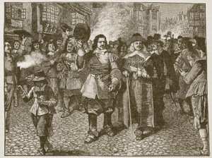 Réception de Monck dans la ville de Londres (illustration de Cassells Illustrated History of England)