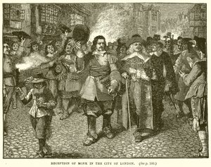 Réception de Monk dans la ville de Londres