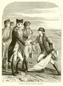Réception du drapeau de trêve par Washington - English School