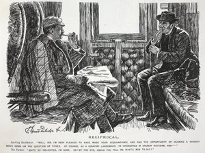 Réciproque, illustration de Punch - English School