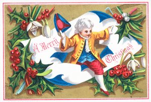 Gentleman de la Régence, carte de Noël