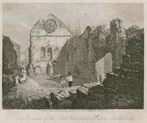 Restes de la salle, palais de Winchester, Southwark