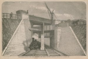 Pont remarquable sur le Brentford et le Great Western Railway - English School
