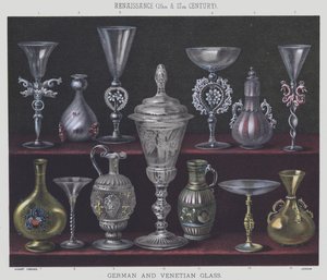 Renaissance, 16e et 17e siècles, verre allemand et vénitien