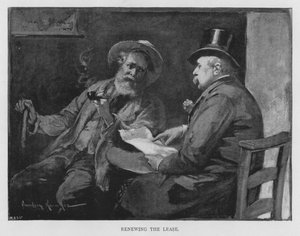Renouvellement du bail (gravure)