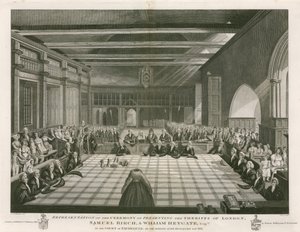 Représentation de la cérémonie de présentation des shérifs de Londres - English School
