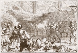 Repousser les soldats espagnols à Amsterdam, illustration de L