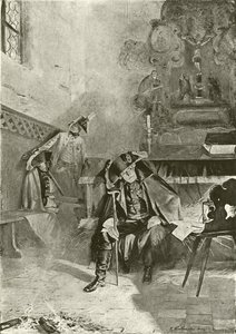 Repoussé à Torgau - Frédéric attendant le matin (gravure) - English School