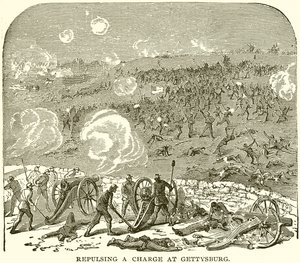 Repousser une charge à Gettysburg - English School