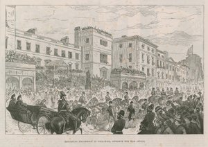 Procession de retour à Pall Mall - English School
