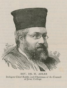 Révérend Dr H Adler, Grand Rabbin Délégué et Président du Conseil du Collège Juif