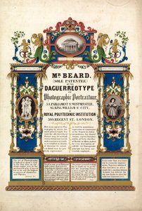 Studio de portrait photographique de Richard Beard, ouvert à Londres le 23 mars 1841 - English School