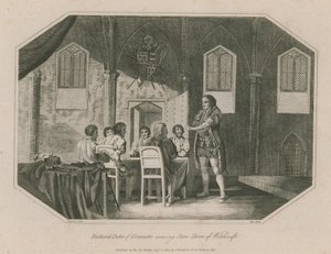 Richard duc de Gloucester accusant Jane Shore de sorcellerie - English School