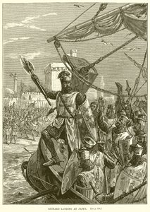 Richard débarquant à Jaffa
