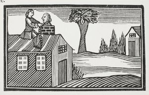 Voler le bacon de la maison, illustration de Chap-books du XVIIIe siècle par John Ashton, pub. 1882
