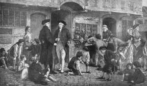 Robert Raikes, fondateur des écoles du dimanche, et la maison où la première école du dimanche a eu lieu