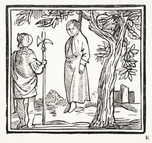 Robert se pend, illustration de Chap-books du XVIIIe siècle par John Ashton, pub. 1882 - English School