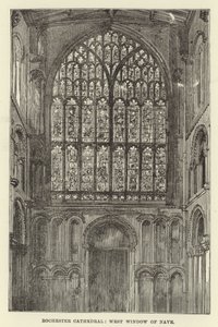Cathédrale de Rochester, fenêtre ouest de la nef - English School