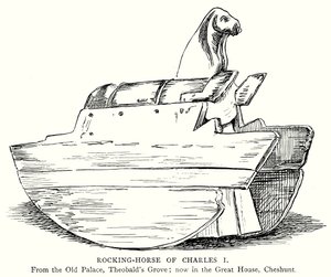 Cheval à bascule de Charles Ier (gravure) - English School