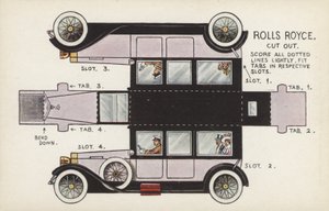 Rolls Royce Cut Out (lithographie en couleur)
