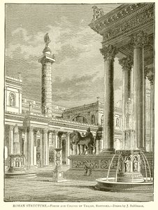 Structure romaine.--Forum et colonne de Trajan, restaurés - English School