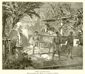 Scène de jardin romain