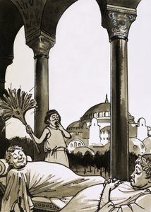 Romains se reposant à Constantinople - English School