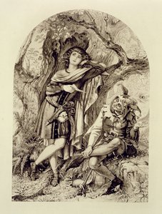 Rosalind et Touchstone, Acte III Scène 2, dans Comme il vous plaira, par William Shakespeare (1564-1616)
