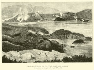 Rotomahana, ou le lac chaud, Nouvelle-Zélande