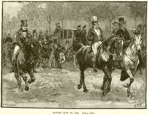 Rotten Row en 1830 - English School
