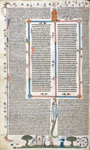 Texte et scène en bas de page d