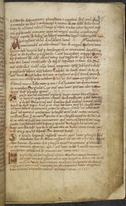 Initiale et dessins marginaux, Computus, Helperic d